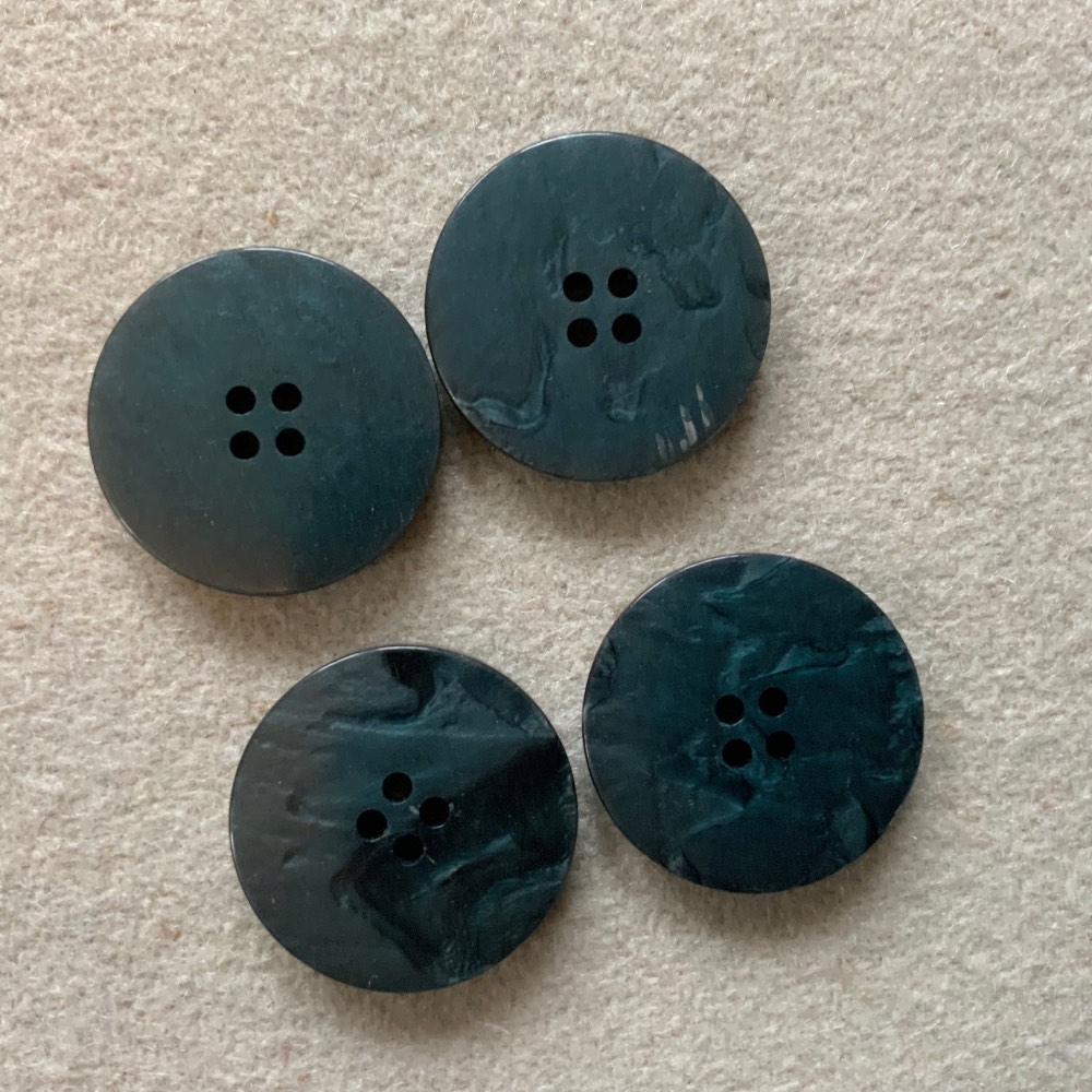 Marine Blue Buttons. Set of 4