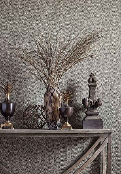 Thibaut Beverly Hills Wallpaper in Charcoal