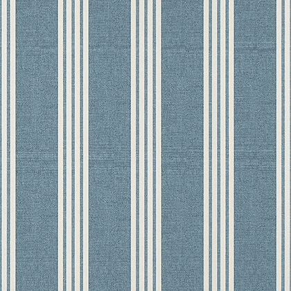 Thibaut Canvas Stripe Wallpaper in Navy