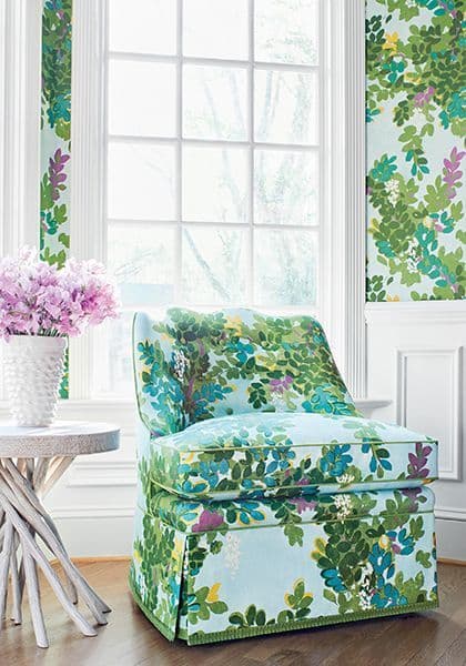 Thibaut Central Park Fabric in Green