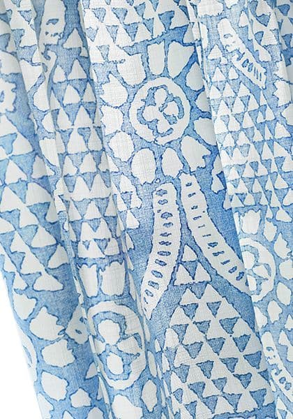 Thibaut Chamomile Fabric in Spa Blue