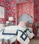 Thibaut Cheng Toile Wallpaper in Navy