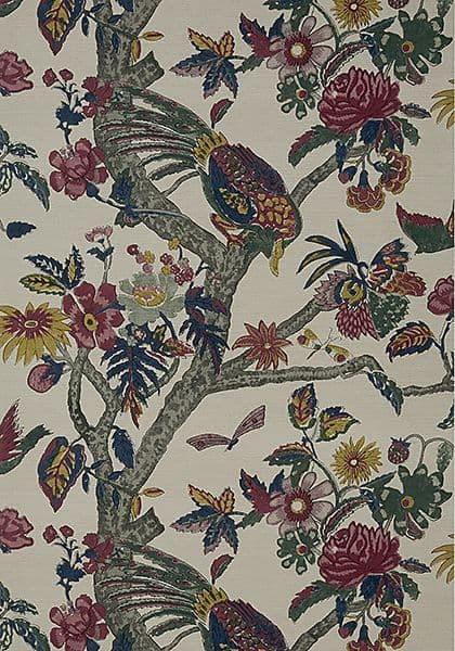 Thibaut Coromandel Wallpaper in Jewel