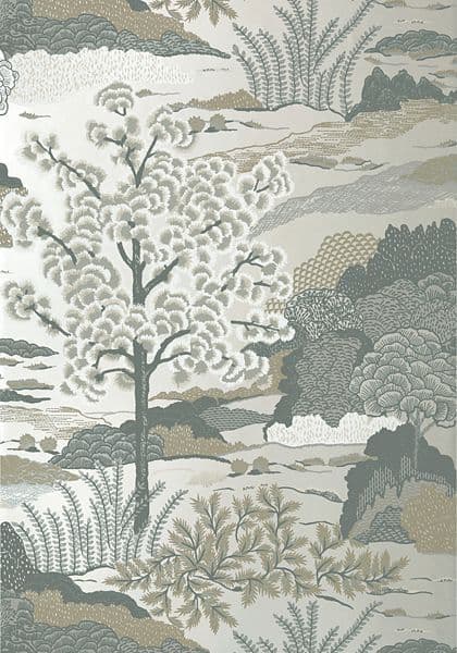 Thibaut Daintree Wallpaper in Pearl
