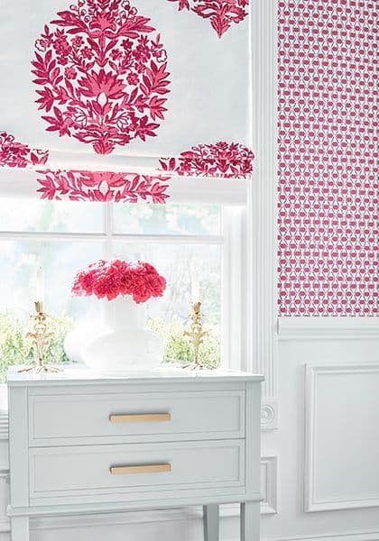 Thibaut Denver Wallpaper in Pink and Blue