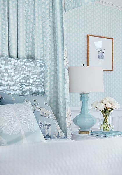 Thibaut Ferndale Wallpaper in Turquoise