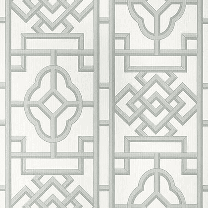 Thibaut Gateway Wallpaper in Grey