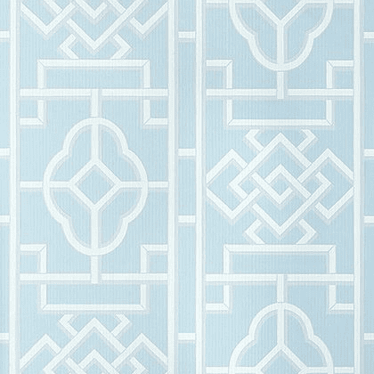 Thibaut Gateway Wallpaper in Spa Blue