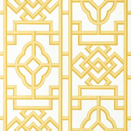 Thibaut Gateway Wallpaper in Yellow