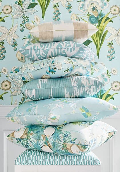Thibaut Ginger Fabric in Blue