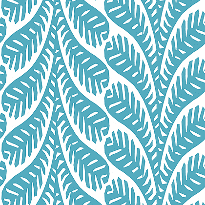 Thibaut Ginger Wallpaper in Turquoise