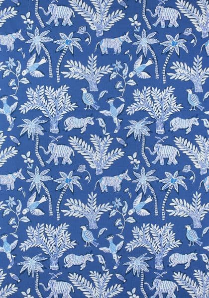Thibaut Goa Fabric in Blue