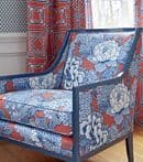 Thibaut Honshu Wallpaper in Blue and Beige