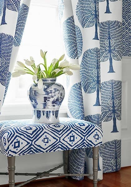 Thibaut Mulberry Tree Fabric in Spa Blue