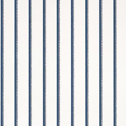 Thibaut Notch Stripe Wallpaper in Navy and White