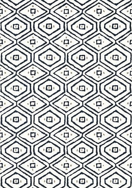 Thibaut Pass-a-Grille Wallpaper in Black