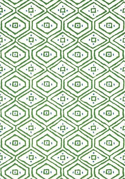 Thibaut Pass-a-Grille Wallpaper in Green