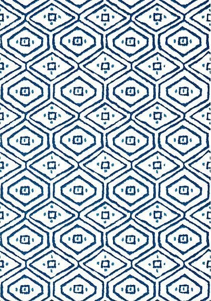Thibaut Pass-a-Grille Wallpaper in Navy