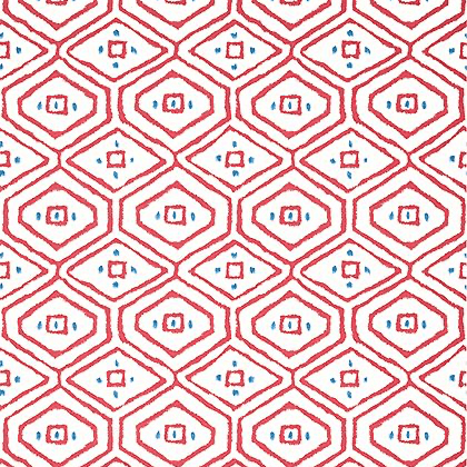 Thibaut Pass-a-Grille Wallpaper in Red