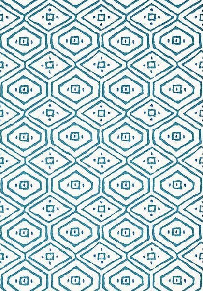 Thibaut Pass-a-Grille Wallpaper in Turquoise