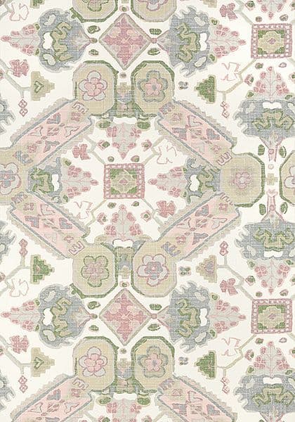 Thibaut Persian Carpet Wallpaper in Blush