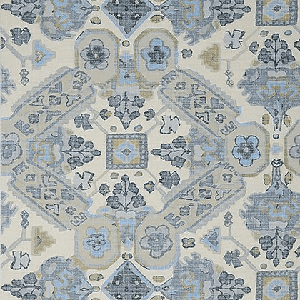 Thibaut Persian Carpet Wallpaper in Grey and Beige
