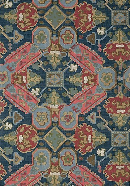 Thibaut Persian Carpet Wallpaper in Navy