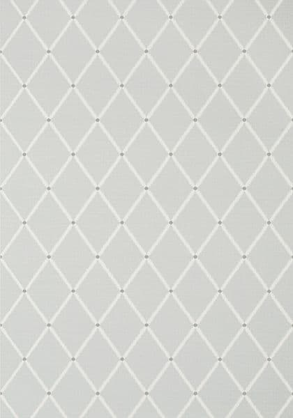 Thibaut Pompton Trellis Wallpaper in Grey