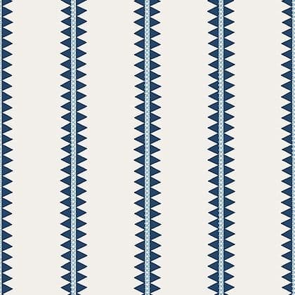 Thibaut Reno Stripe Wallpaper in Navy