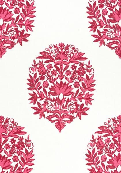 Thibaut Ridgefield Fabric in Pink