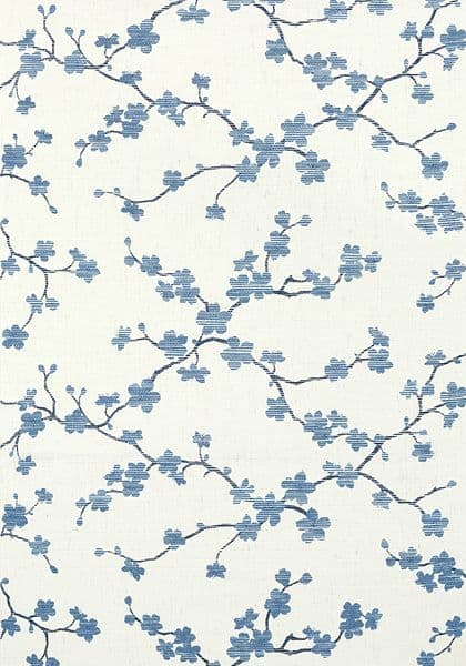 Thibaut Sakura Wallpaper in Blue