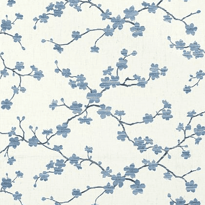 Thibaut Sakura Wallpaper in Blue