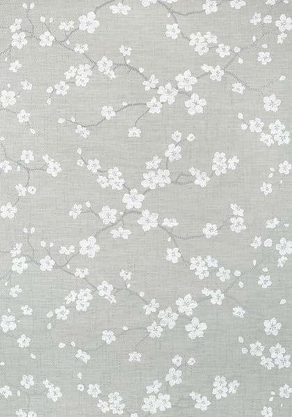 Thibaut Sakura Wallpaper in Grey