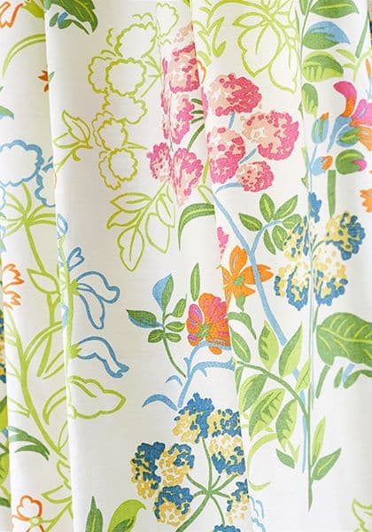 Thibaut Spring Garden Fabric in Spa Blue