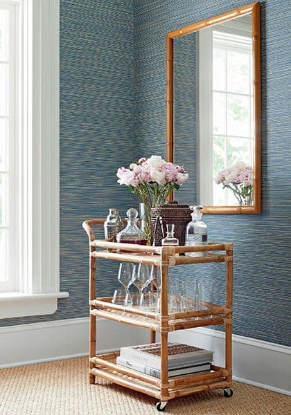 Thibaut St. Thomas Wallpaper in Coral