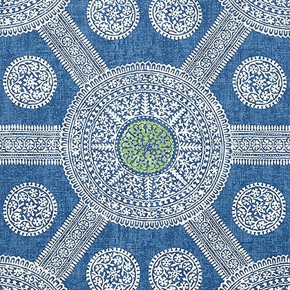 Thibaut Stonington Wallpaper in Blue and Green