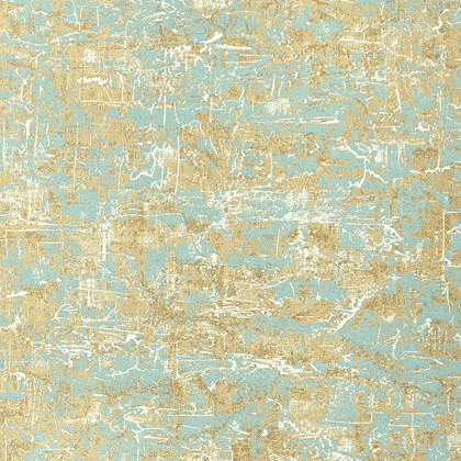 Thibaut Universe Texture Wallpaper in Metallic on Aqua. 1 roll reduced.
