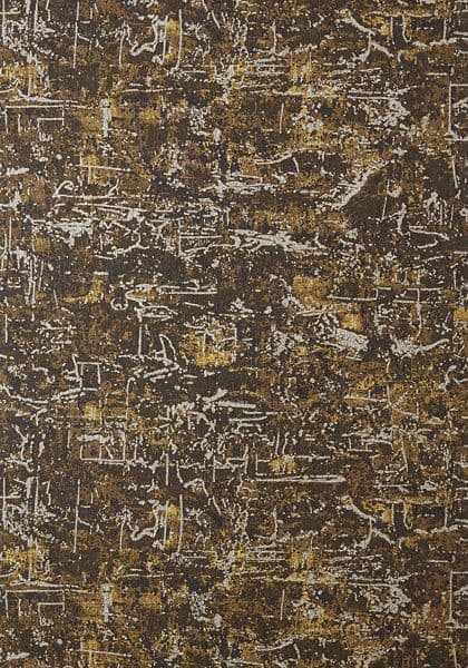 Thibaut Universe Texture Wallpaper in Metallic on Dark Brown