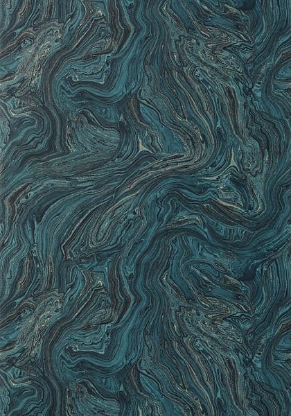 Thibaut Venus Wallpaper in Dark Turquoise