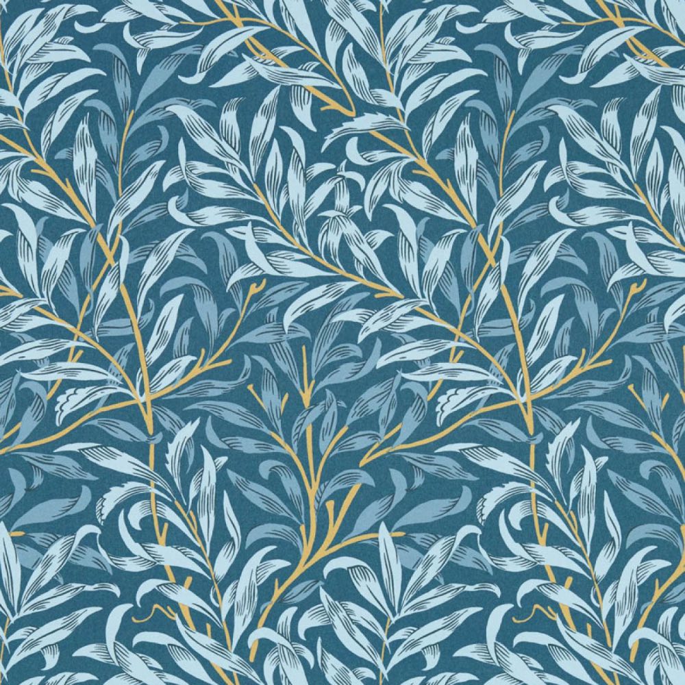 Clarke & Clarke Willow Boughs Wallpaper in Denim