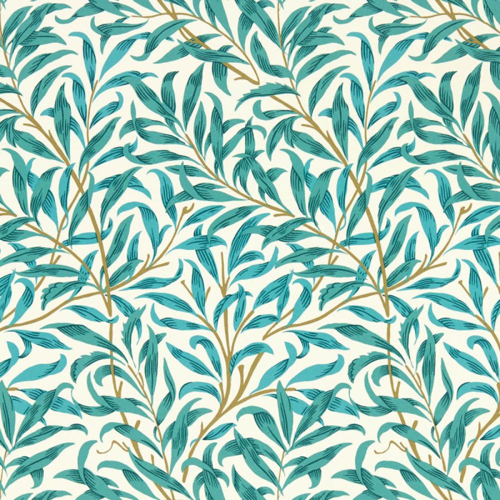 Clarke & Clarke Willow Boughs Wallpaper in Teal