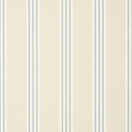 Thibaut Canvas Stripe Wallpaper in Spa Blue and Beige