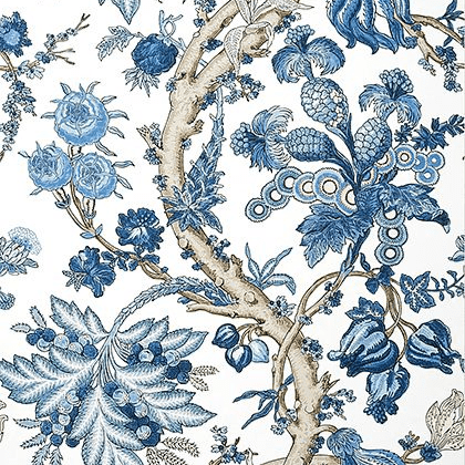 Thibaut Chatelain Wallpaper in Blue and White