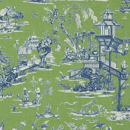 Noluthando Olive Green and White Toile wallpaper  Contemporary African  Design