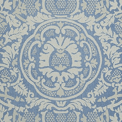 Thibaut Earl Damask Wallpaper in Blue
