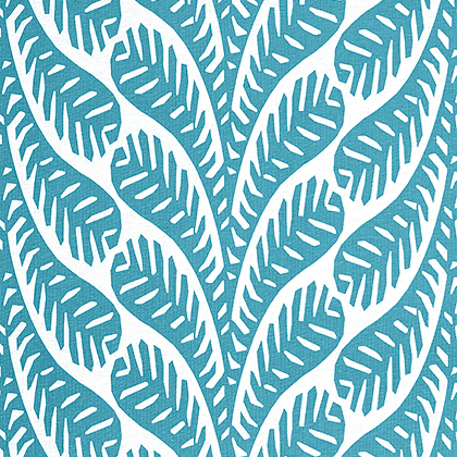 Thibaut Ginger Fabric in Turquoise