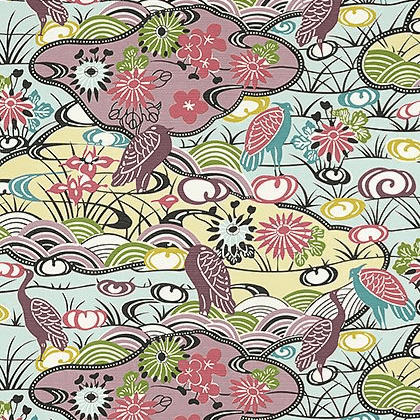 Thibaut Heron Stream Wallpaper in Multi