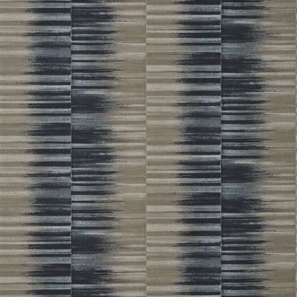 Thibaut Mekong Stripe Wallpaper in Charcoal and Taupe