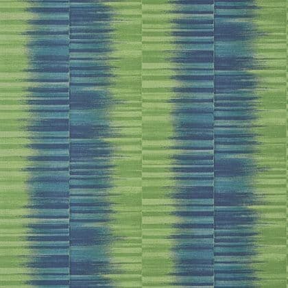 Thibaut Mekong Stripe Wallpaper in Green and Blue
