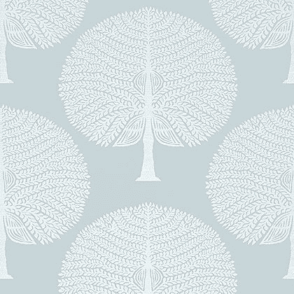 Thibaut Mulberry Tree Wallpaper in Spa Blue
